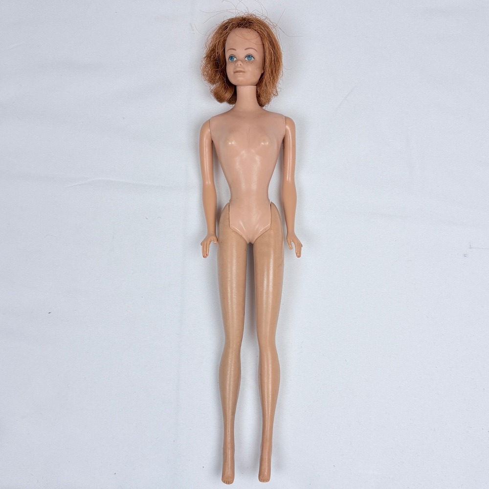 Vtg Mattel Midge Doll Red Hair Freckles Japan 1962 As Found